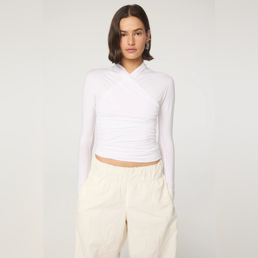 SOLD - The Line by K Felix Top in White